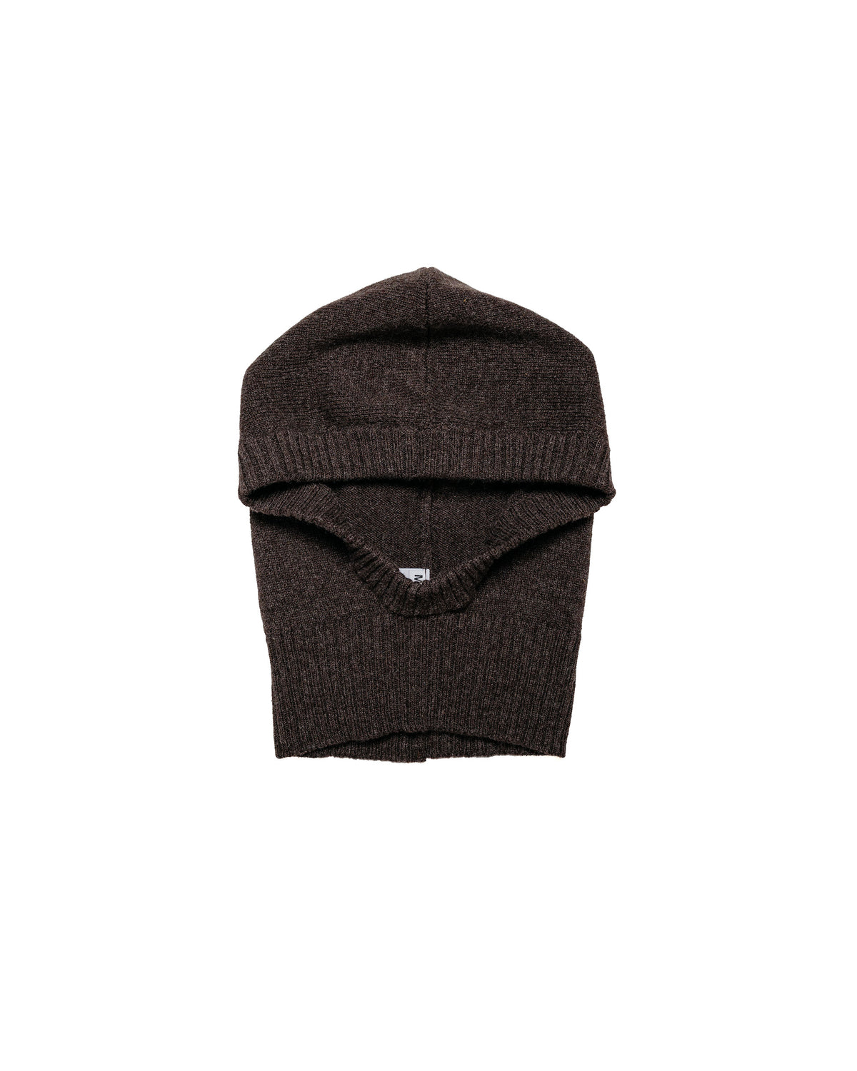 MHL Felted Hood Lambswool Chocolate