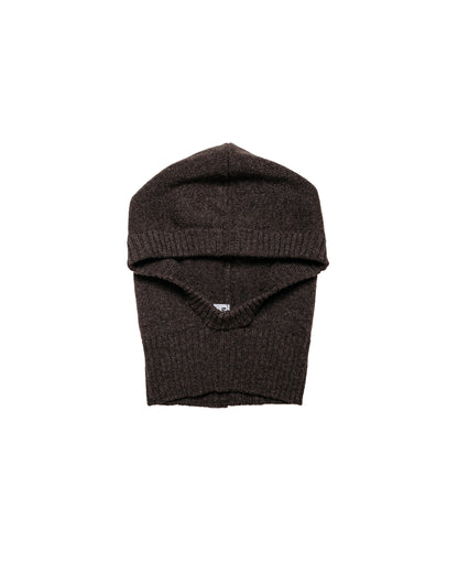 MHL Felted Hood Lambswool Chocolate