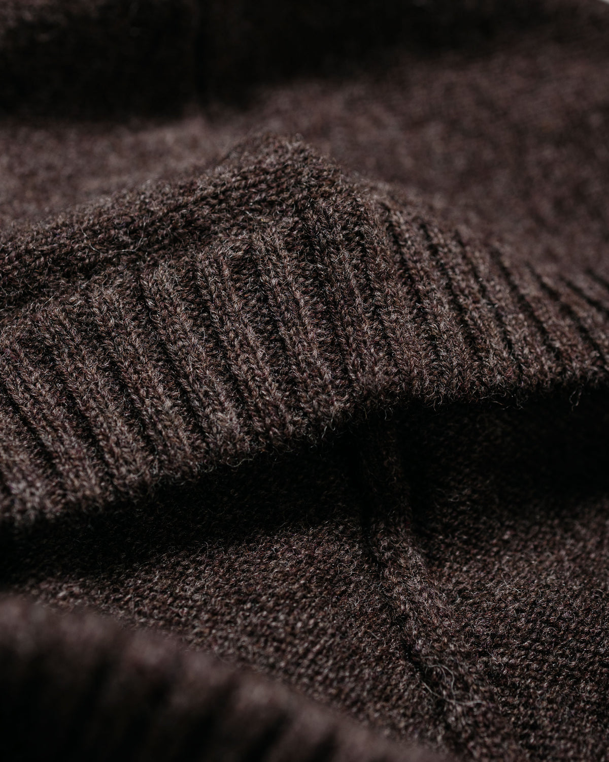 MHL Felted Hood Lambswool Chocolate
