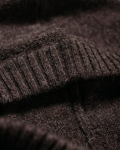 MHL Felted Hood Lambswool Chocolate
