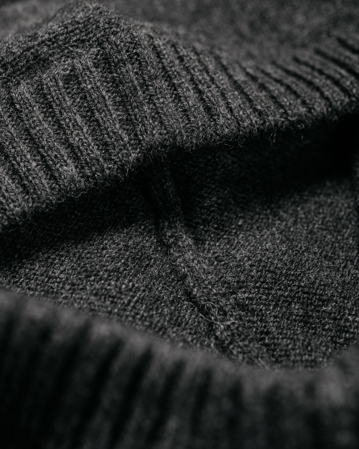 MHL Felted Hood Lambswool Grey Heather