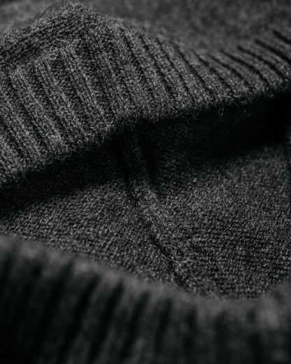 MHL Felted Hood Lambswool Grey Heather