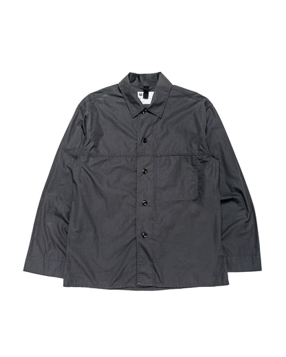 MHL Front Yoke Shirt Compact Cotton Poplin Asphalt