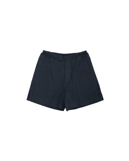 lost & found Margaret Howell MHL Gym Shorts Washed Cotton Ripstop Ink