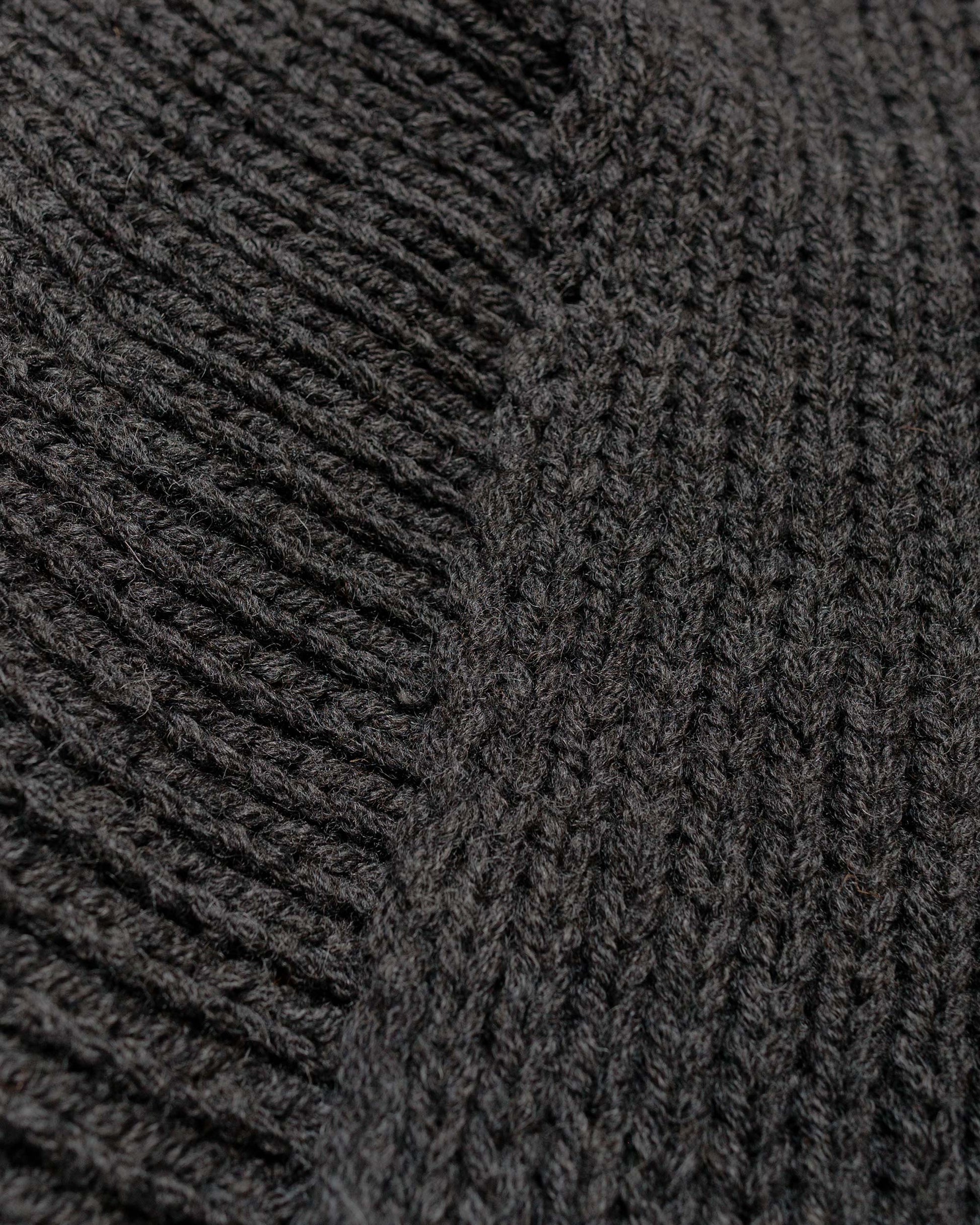 lost & found Margaret Howell MHL Heavy Rib Scarf British Wool Graphite