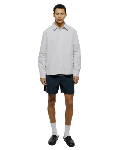 lost & found Margaret Howell MHL Overall Shirt Plainweave Cotton Canvas Pebble