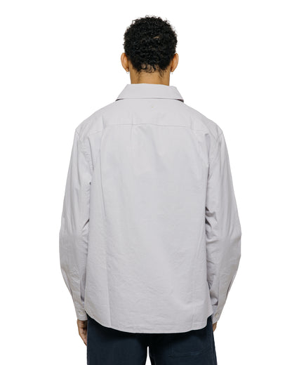 lost & found Margaret Howell MHL Overall Shirt Plainweave Cotton Canvas Pebble