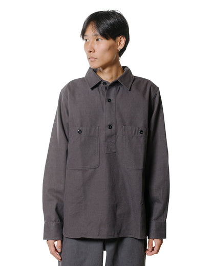 lost & found Margaret Howell MHL Overhead Shirt Cotton Wool Drill Graphite