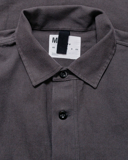 lost & found Margaret Howell MHL Overhead Shirt Cotton Wool Drill Graphite