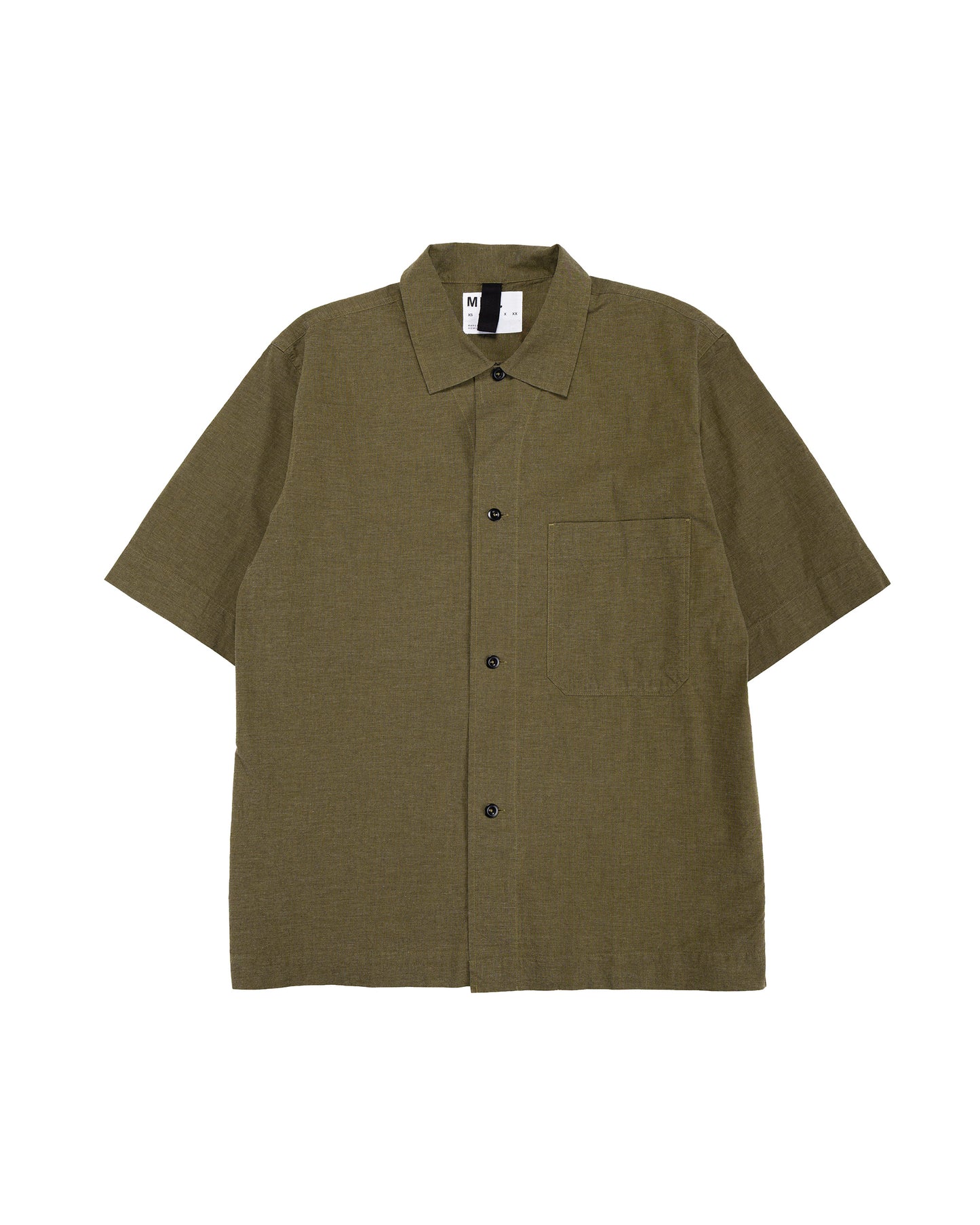 lost & found Margaret Howell MHL S/S PJ Shirt Dry Cotton End On End Moss