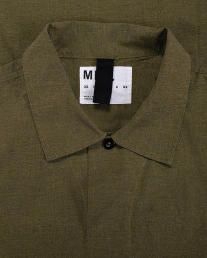 lost & found Margaret Howell MHL S/S PJ Shirt Dry Cotton End On End Moss