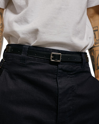 lost & found Margaret Howell MHL Scout Belt Leather Black
