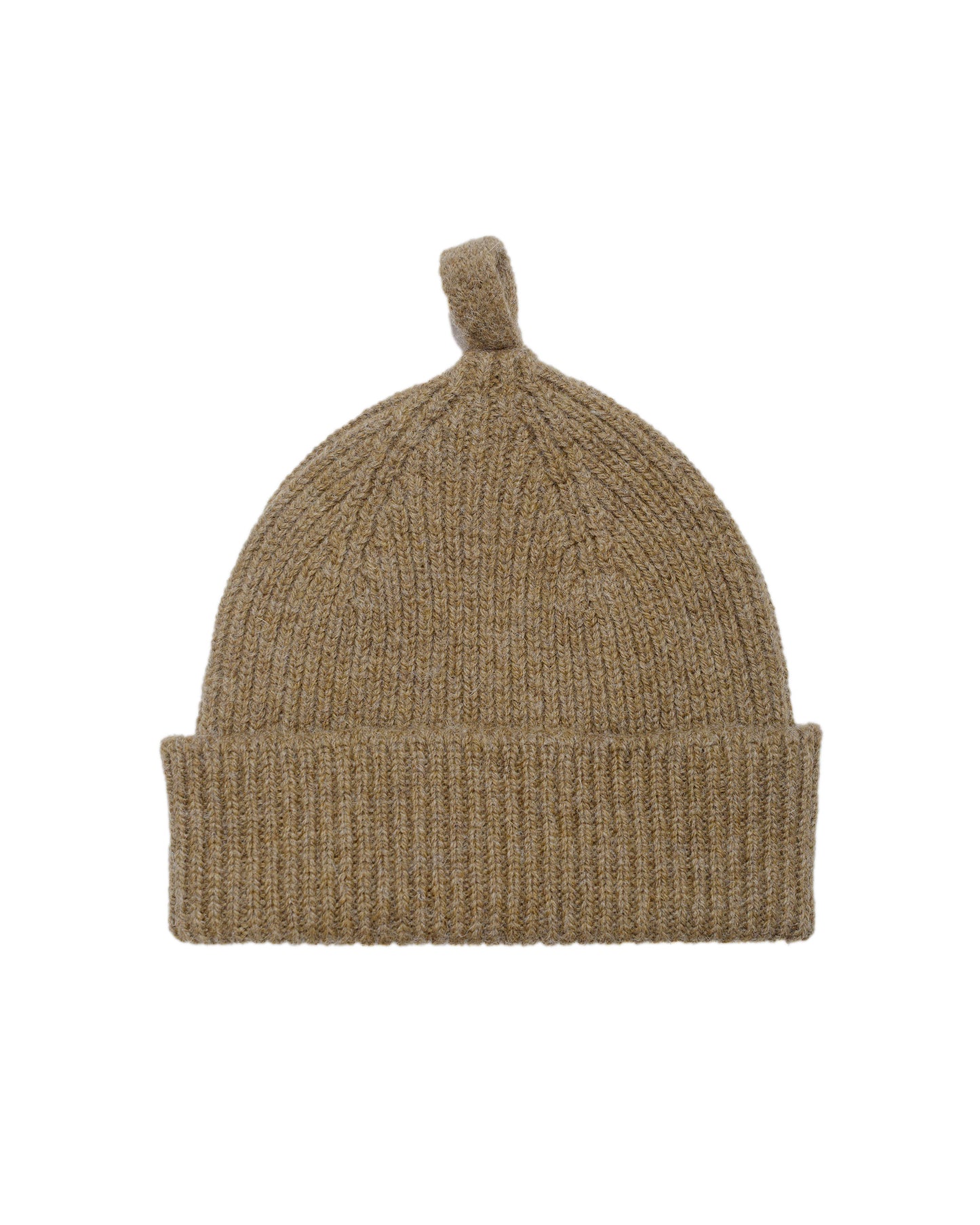 lost & found Margaret Howell MHL Simple Ribbed Beanie British Wool Olive