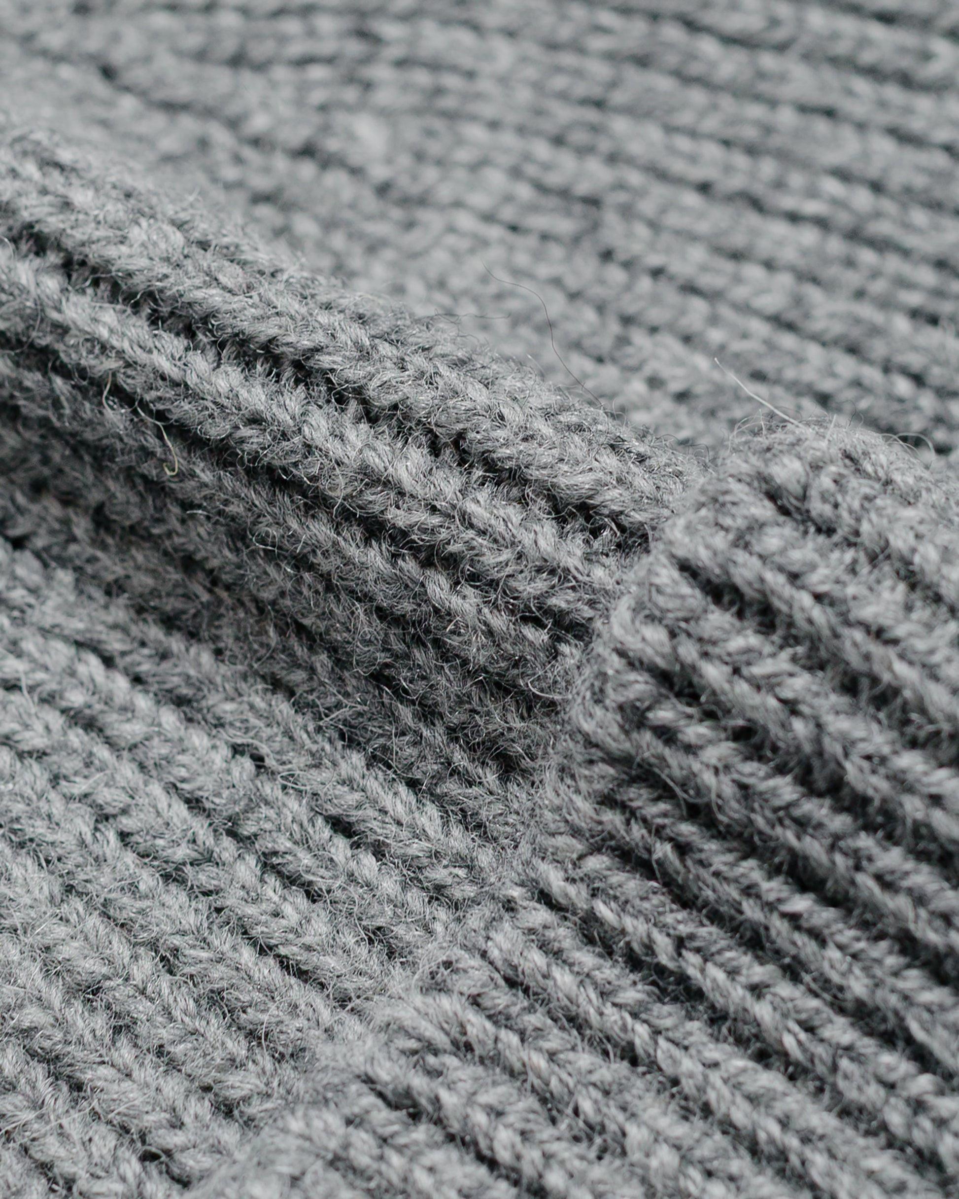 lost & found Margaret Howell MHL Simple Ribbed Beanie British Wool School Grey