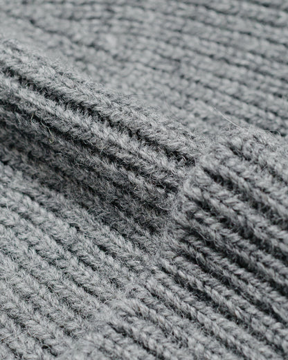 lost & found Margaret Howell MHL Simple Ribbed Beanie British Wool School Grey