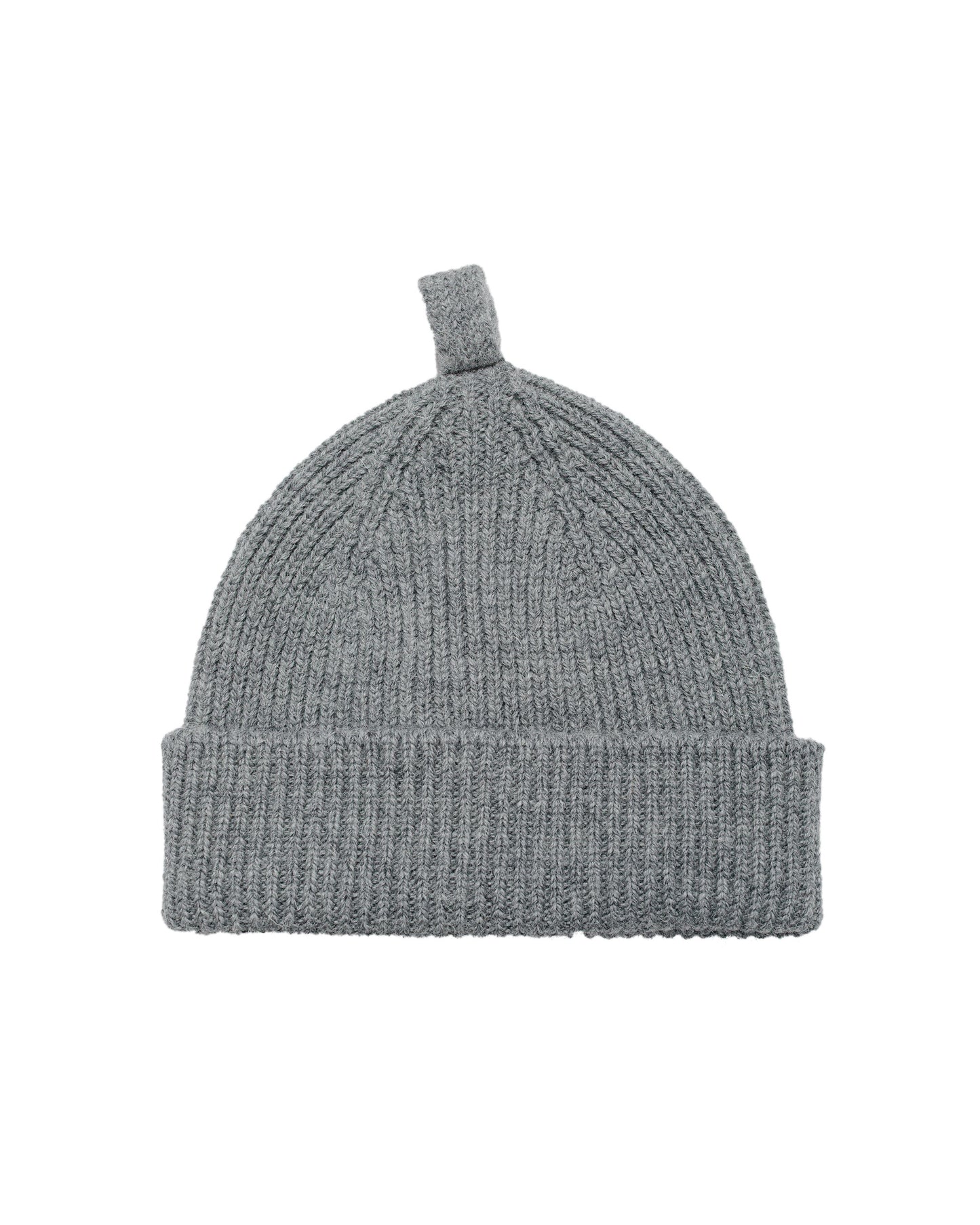 lost & found Margaret Howell MHL Simple Ribbed Beanie British Wool School Grey