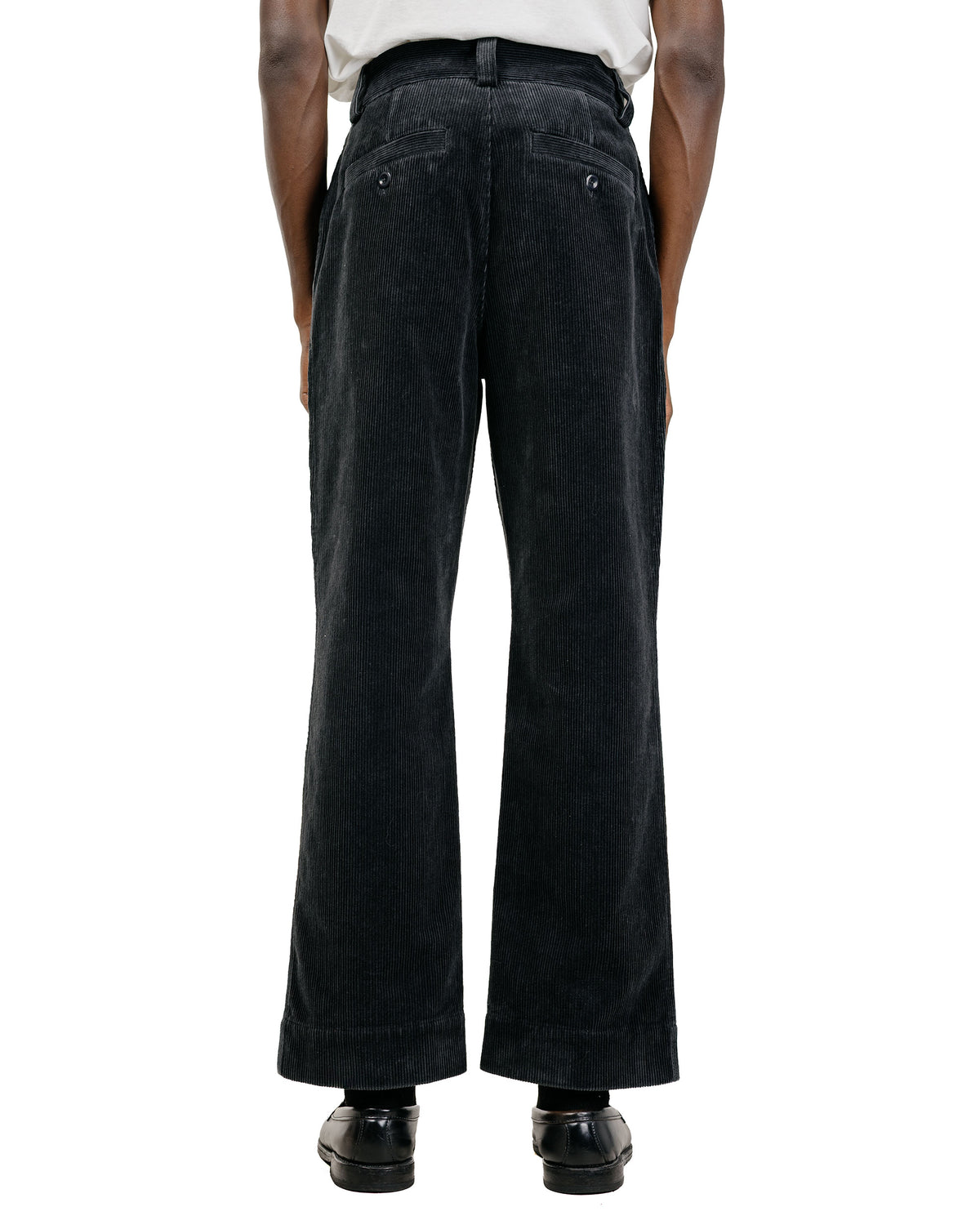 MHL Simple Trousers 8 Wale Cotton Corduroy Slate