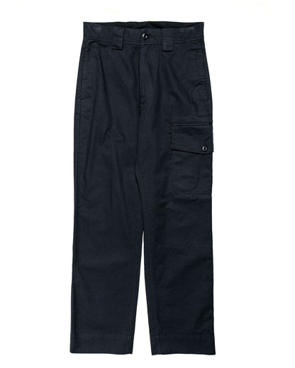 MHL Single Cargo Pocket Trousers Soft Cotton Drill Ink