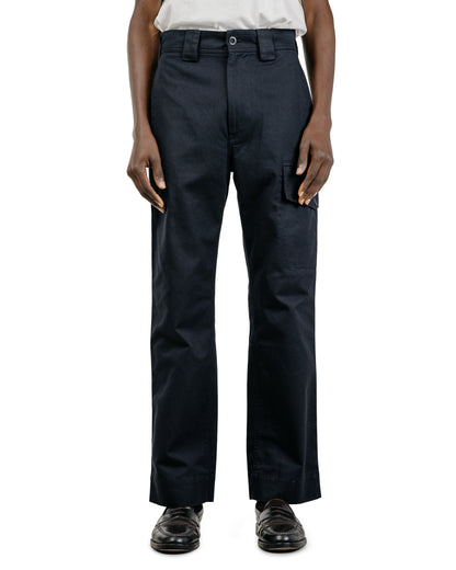 MHL Single Cargo Pocket Trousers Soft Cotton Drill Ink