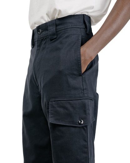 MHL Single Cargo Pocket Trousers Soft Cotton Drill Ink