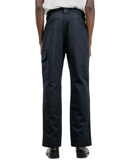 MHL Single Cargo Pocket Trousers Soft Cotton Drill Ink