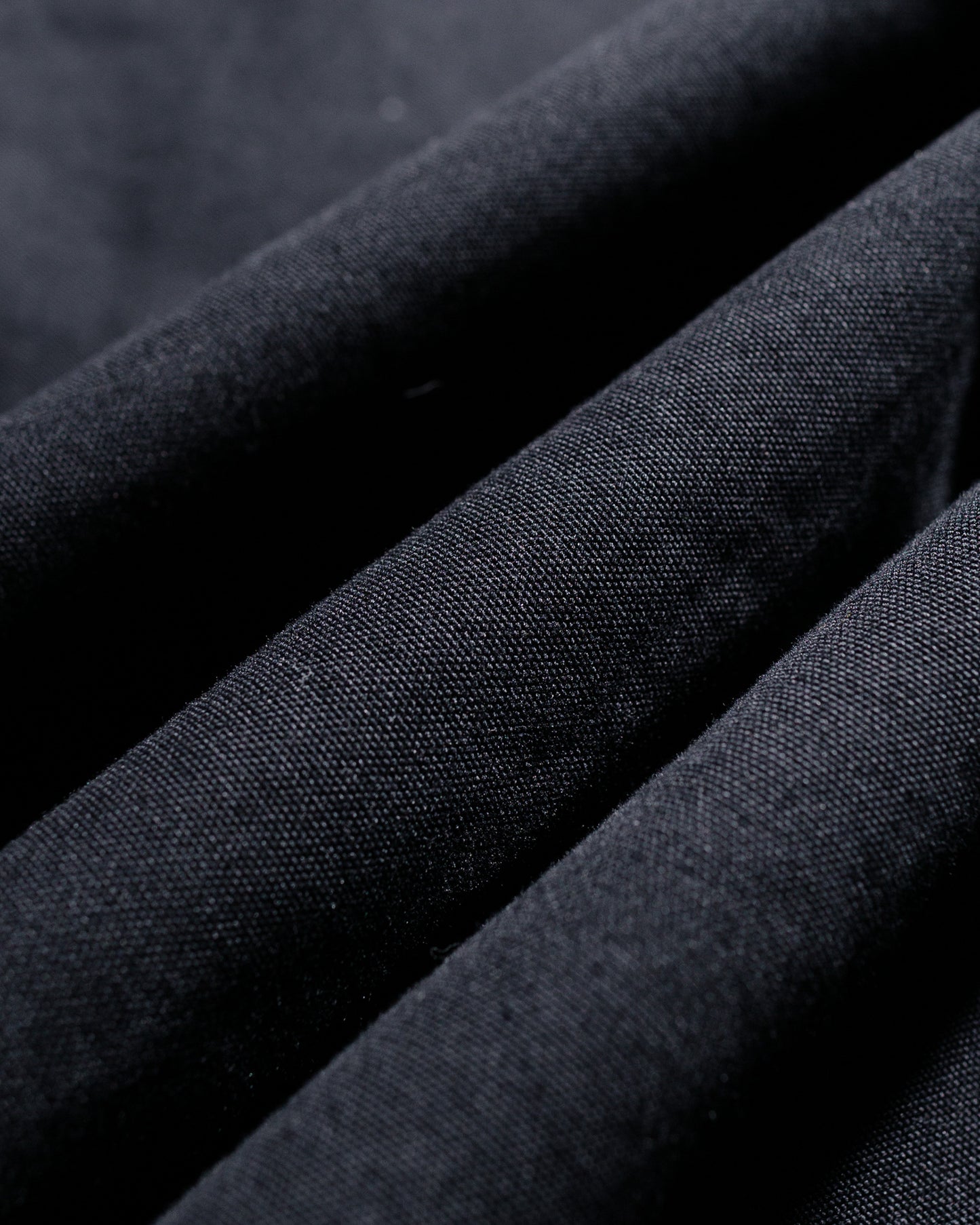 lost & found Margaret Howell MHL Stitch Pleat Trouser Compact Cotton Canvas Black