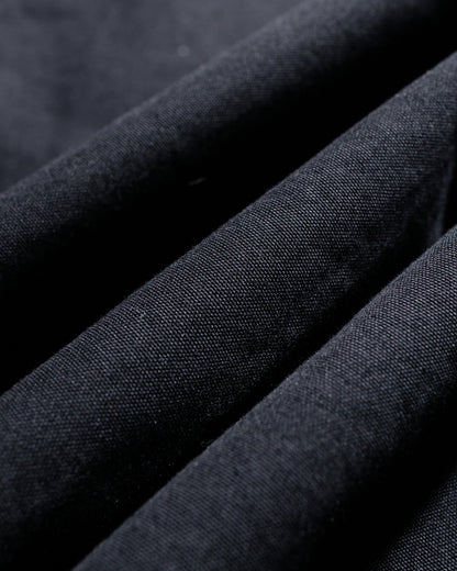 lost & found Margaret Howell MHL Stitch Pleat Trouser Compact Cotton Canvas Black