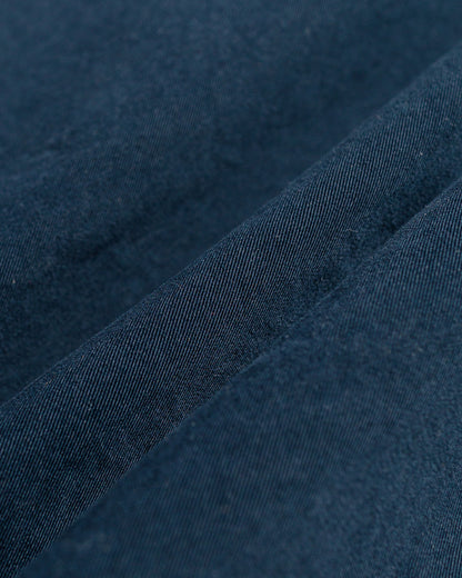 lost & found Margaret Howell MHL Stitch Pleat Trouser Tough Cotton Twill Dark Ink