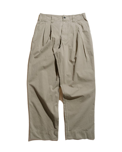 lost & found Margaret Howell MHL Stitch Pleat Trouser Tough Cotton Twill Eucalyptus
