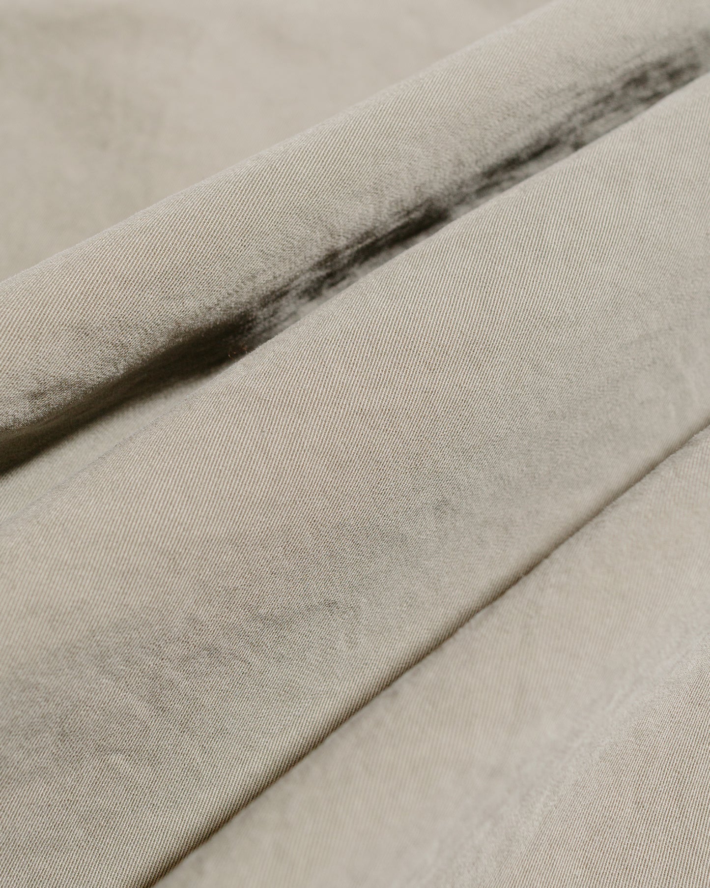 lost & found Margaret Howell MHL Stitch Pleat Trouser Tough Cotton Twill Eucalyptus