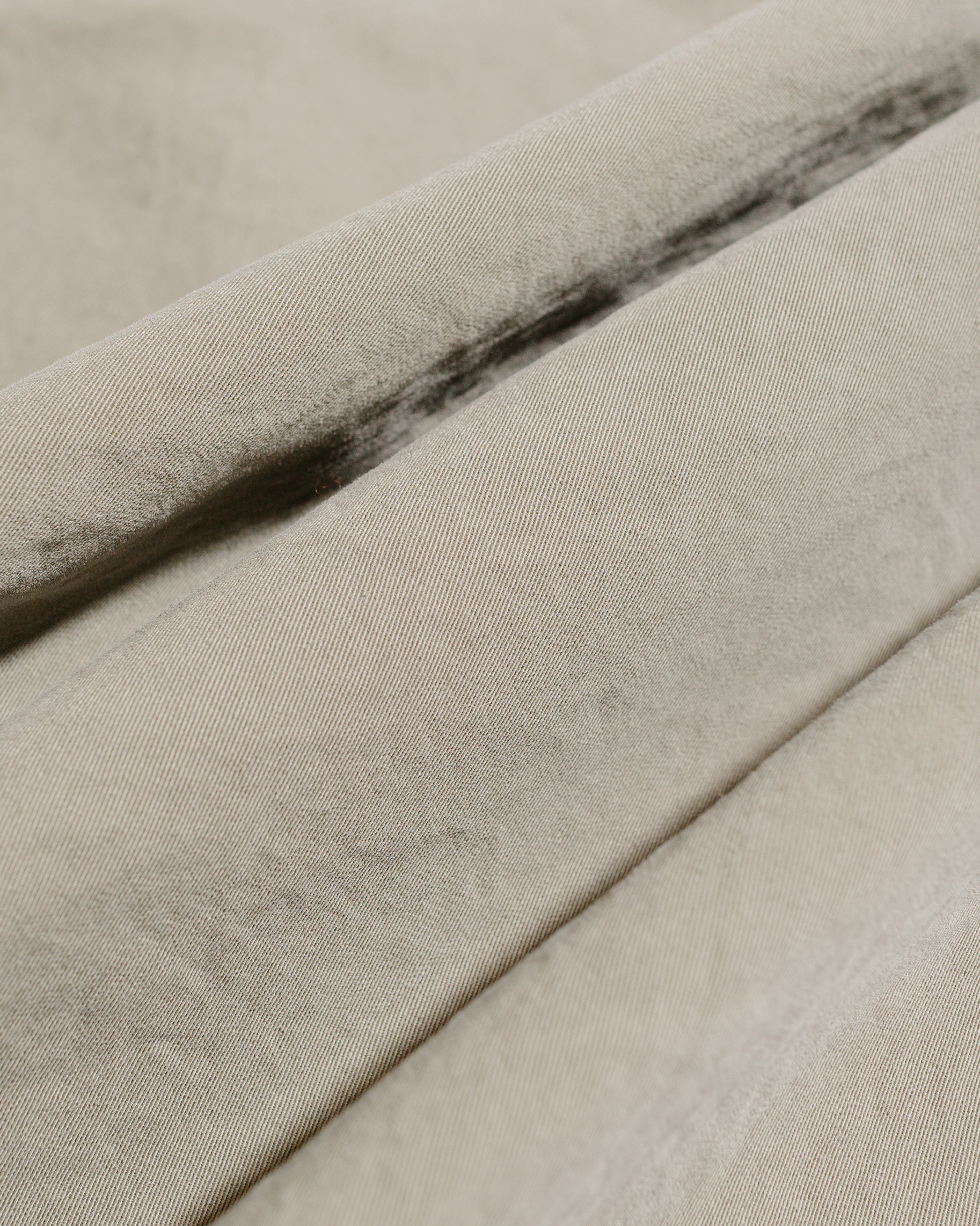 lost & found Margaret Howell MHL Stitch Pleat Trouser Tough Cotton Twill Eucalyptus