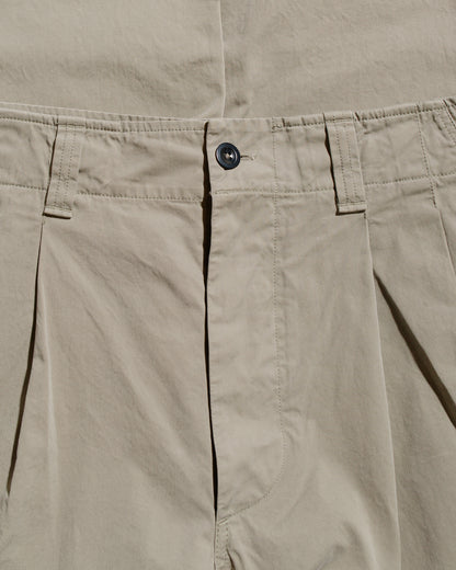 lost & found Margaret Howell MHL Stitch Pleat Trouser Tough Cotton Twill Eucalyptus