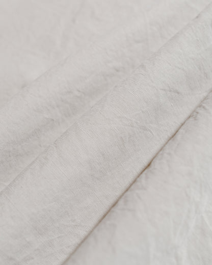 lost & found Margaret Howell MHL Storm Flap Shirt Dry Cotton Linen Pale Stone