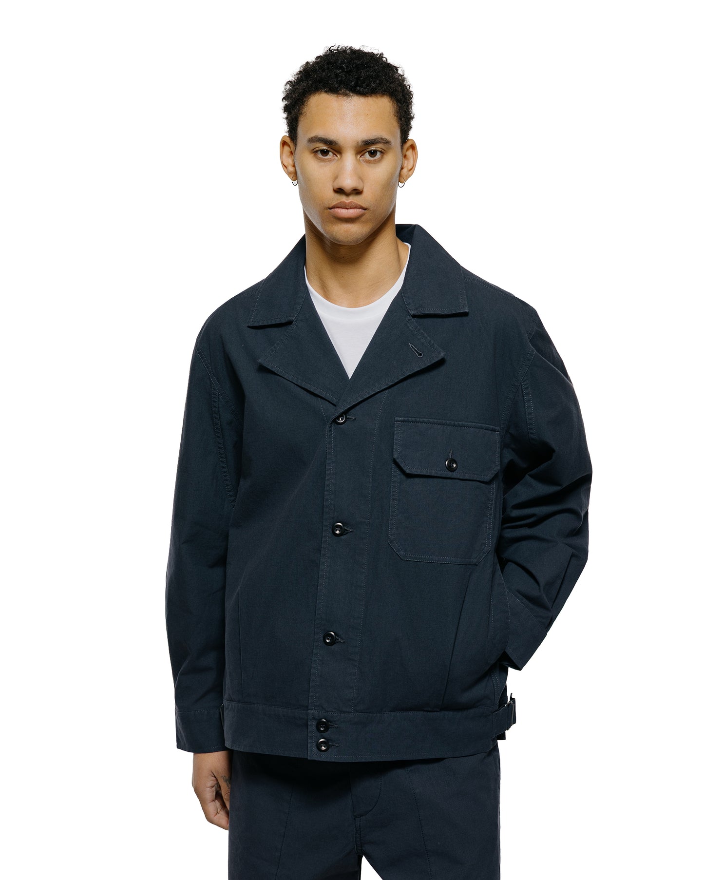 lost & found Margaret Howell MHL Utility Jacket Washed Cotton Ripstop Ink