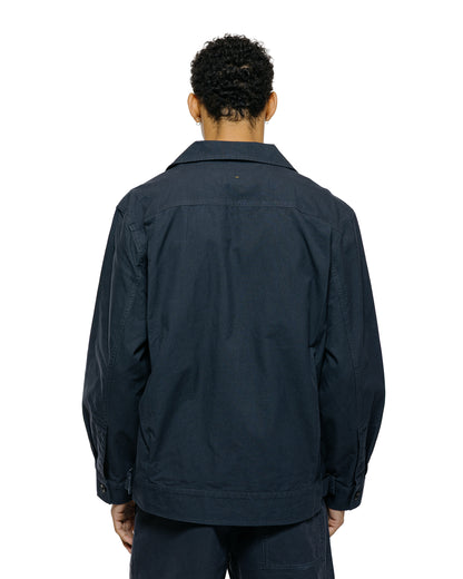 lost & found Margaret Howell MHL Utility Jacket Washed Cotton Ripstop Ink