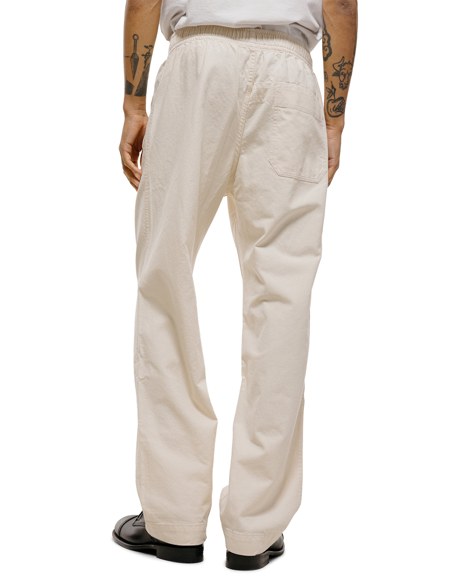 lost & found Margaret Howell MHL Wide Leg Jogger Workwear Cotton Twill Off White