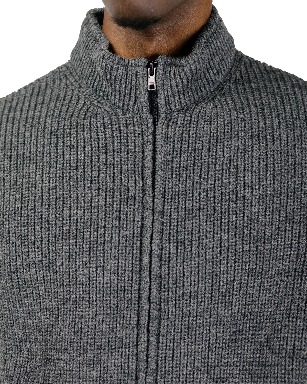 MHL Zip Gilet Dry Merino Grey Melange