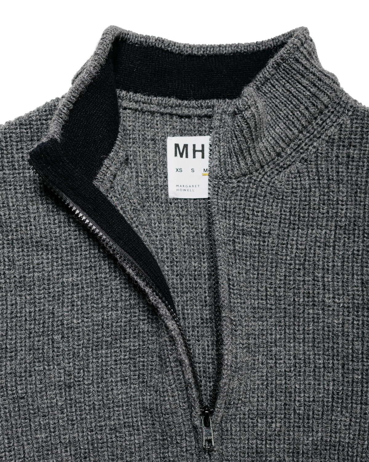 MHL Zip Gilet Dry Merino Grey Melange