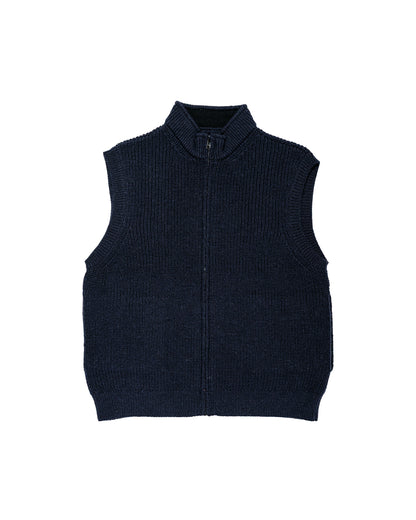 MHL Zip Gilet Dry Merino Navy