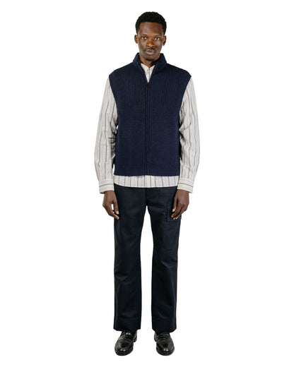 MHL Zip Gilet Dry Merino Navy
