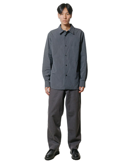 lost & found Margaret Howell Margaret Howell Basic Shirt Yarn Dye Cotton Shirting Charcoal
