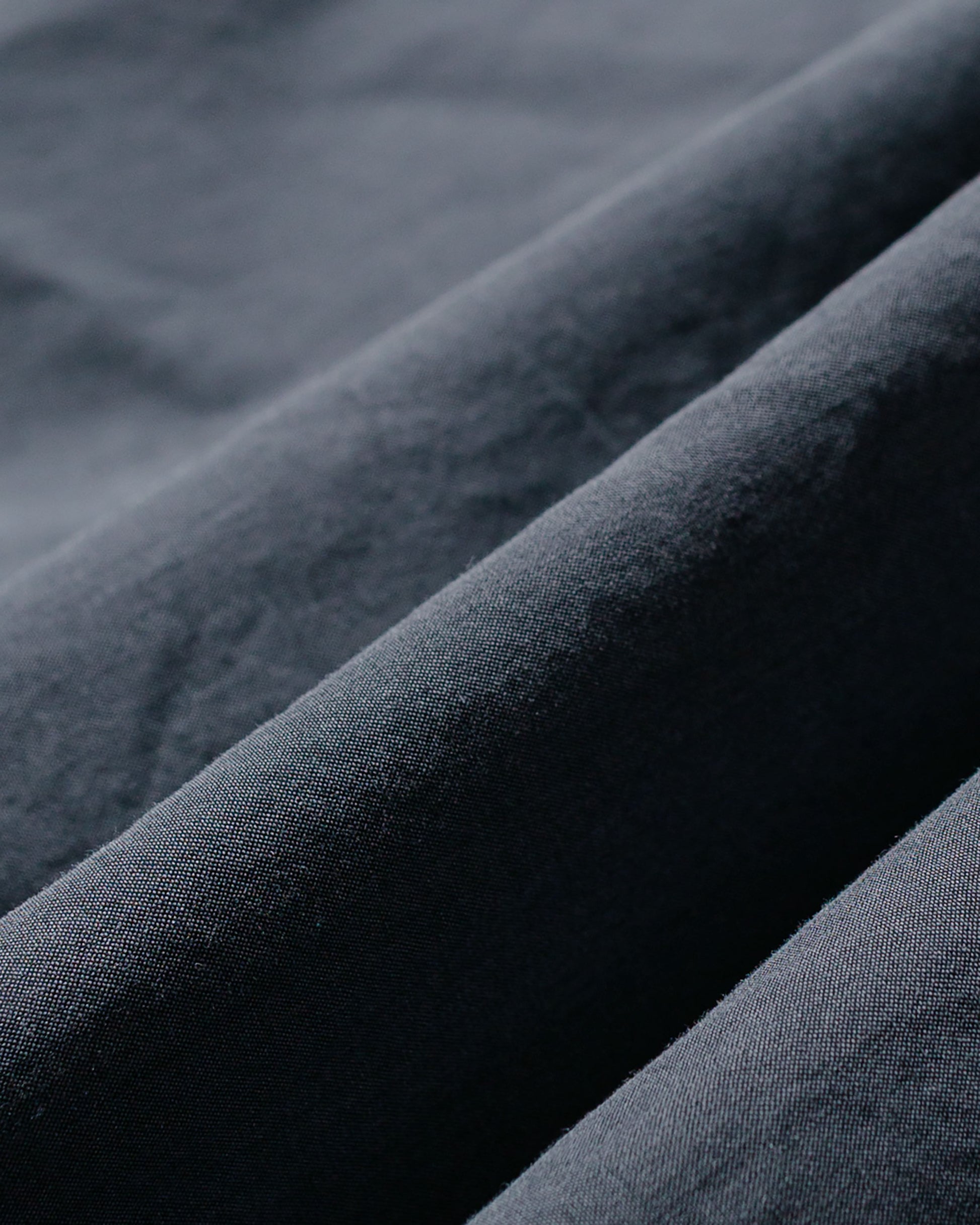 lost & found Margaret Howell Margaret Howell Basic Shirt Yarn Dye Cotton Shirting Charcoal