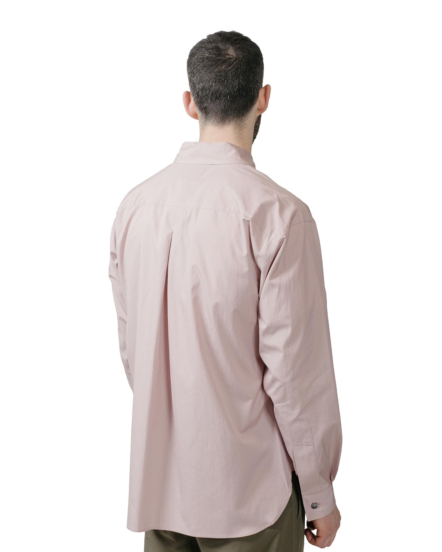 lost & found Margaret Howell Margaret Howell Half Placket Shirt Paper Cotton Poplin Dusty Pink