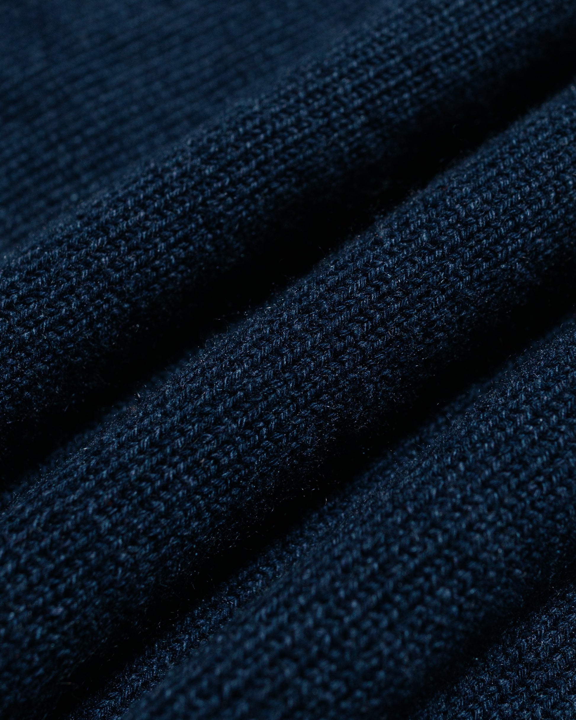 lost & found Margaret Howell Margaret Howell Seamless Crew Neck Cashmere Cotton Ocean Blue