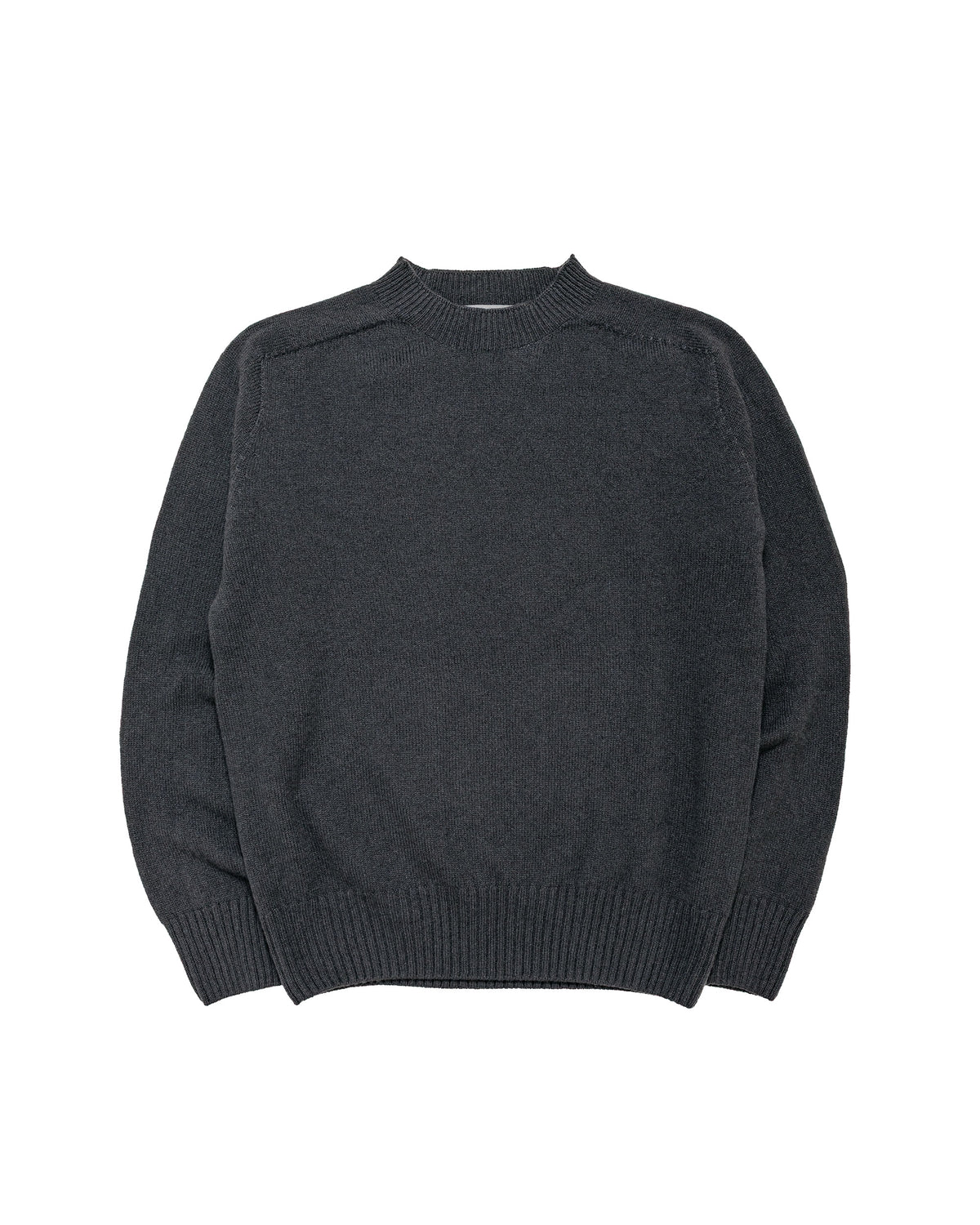Margaret Howell Seamless Crew Neck Merino Cashmere Asphalt