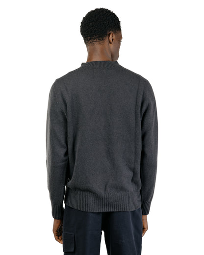 Margaret Howell Seamless Crew Neck Merino Cashmere Asphalt