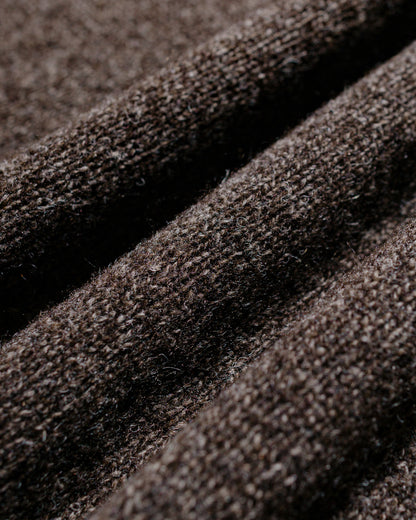 lost & found Margaret Howell Margaret Howell Seamless Crew Neck Yak Wool Cashmere Blend Coffee Twist