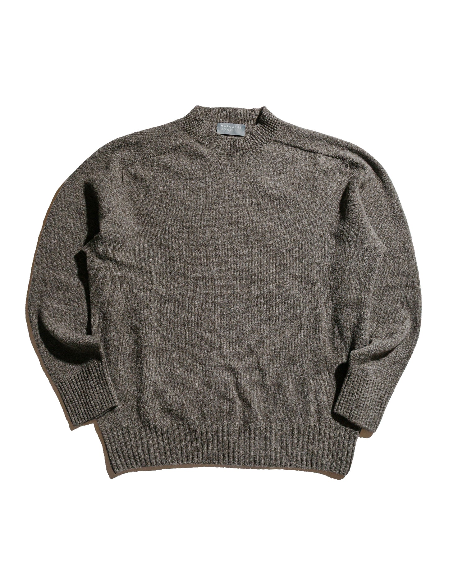 lost & found Margaret Howell Margaret Howell Seamless Crew Neck Yak Wool Cashmere Blend Natural Twist