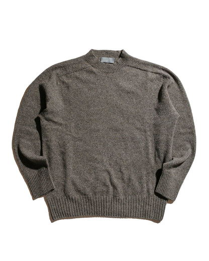 lost & found Margaret Howell Margaret Howell Seamless Crew Neck Yak Wool Cashmere Blend Natural Twist