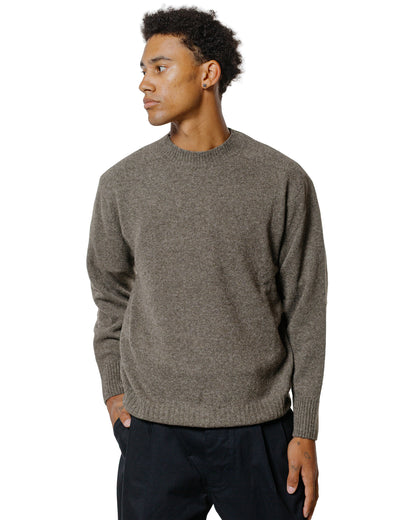 lost & found Margaret Howell Margaret Howell Seamless Crew Neck Yak Wool Cashmere Blend Natural Twist